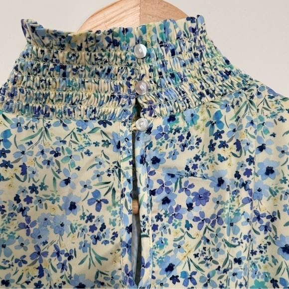 Summersalt All Dressed Up Mock Neck Dress in Painted Floral Slate & Powder sz XL - Picture 8 of 8